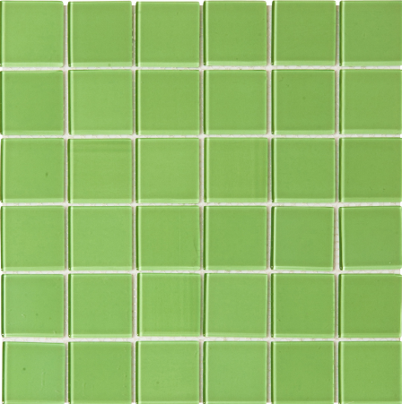 FT - Crystal Glass Lime Green Mosaic