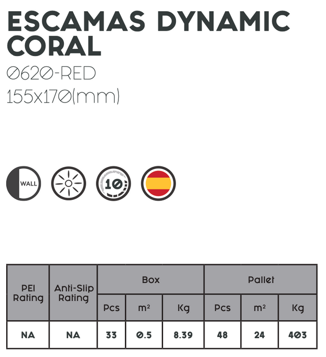 Decobella - Escamas Coral Tile