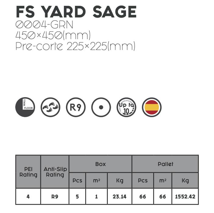 Decobella - FS Yard Sage Tile