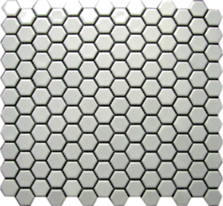 CA - Hexagon White Mosaic