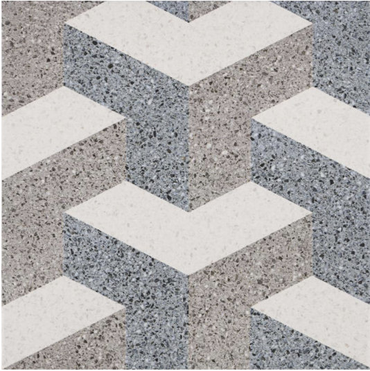 Decobella - Deco Corbusier Terrazzo Tile END OF RANGE