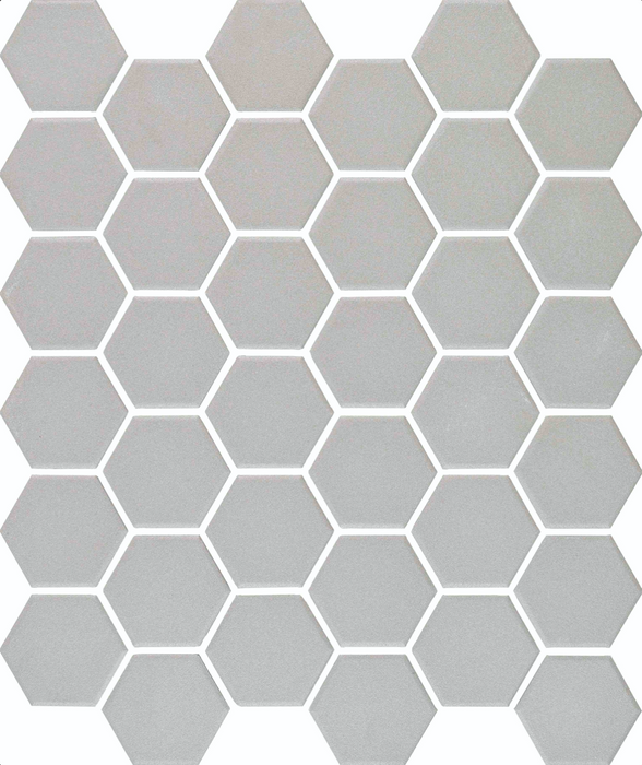 MV - Hexagon Unglazed Grey Mosaic