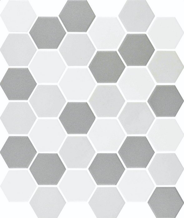 MV - Hexagon Unglazed Toronto Mosaic