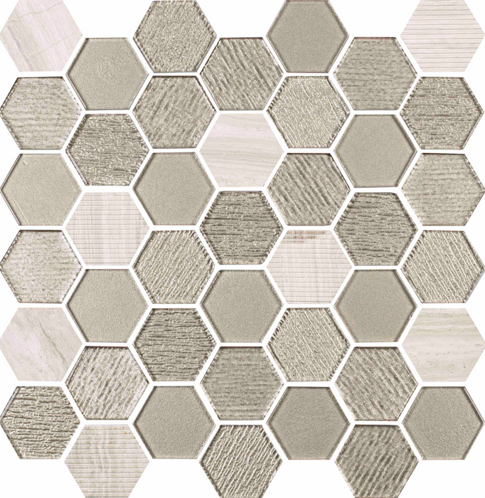 MV - Lounge Hexagon Taupe Mosaic