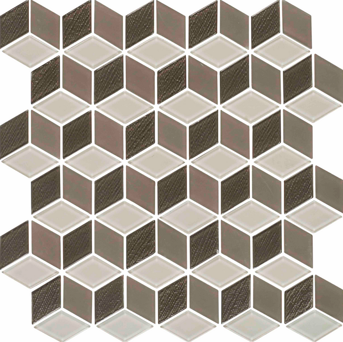 MV - Cashmere Rhombus Cube Mud Mosaic