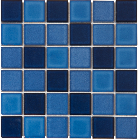 FT - Mixed Blue Glazed Mosaic